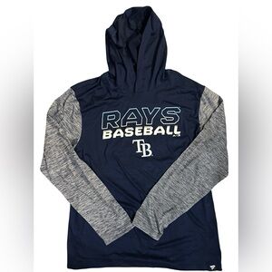 Tampa Bay Rays Fanatics-Majestic Lightweight Hoodie - Large